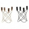 Pot à Bougie DKD Home Decor Noir Doré Métal (2 Unités) (20 x 20 x 23 cm) - Article pour la maison à prix de gros Pot à Bougie DKD Home Decor Noir Doré Métal (2 Unités) (20 x 20 x 23 cm) - Article pour la maison à prix de gros