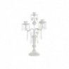 DKD Home Decor Candle Pot Metal White Acrylic (41 x 41 x 56.5 cm) - Article for the home at wholesale prices