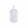 Lantern DKD Home Decor White Bamboo Glass (28 x 28 x 47 cm) - Article for the home at wholesale prices
