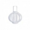 Lanterne DKD Home Decor Verre Blanc Bambou (35 x 35 x 29 cm) - Article pour la maison à prix grossiste Lanterne DKD Home Decor Verre Blanc Bambou (35 x 35 x 29 cm) - Article pour la maison à prix grossiste