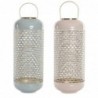 Bougeoir DKD Home Decor Aluminium Laqué (24 x 24 x 60 cm) (2 Unités) - Article pour la maison à prix de gros