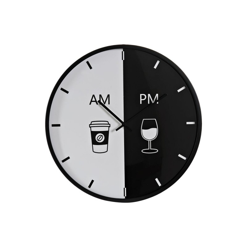 Horloge Murale DKD Home Decor Noir Métal Blanc (60 x 4 x 60 cm) à prix de gros - Article pour la maison à prix grossiste