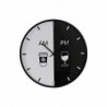 DKD Home Decor Wall Clock Black Metal White (60 x 4 x 60 cm) - Article for the home at wholesale prices