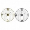 Wall Clock DKD Home Decor Black Gold Metal (45 x 3 x 45 cm) - Article for the home at wholesale prices
