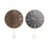 Wall clock DKD Home Decor Black MDF Iron (40 x 4 x 40 cm) - Article for the home at wholesale prices