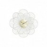 DKD Home Decor Flower Wall Clock Gold Metal (57 x 4 x 57 cm) - Article for the home at wholesale prices