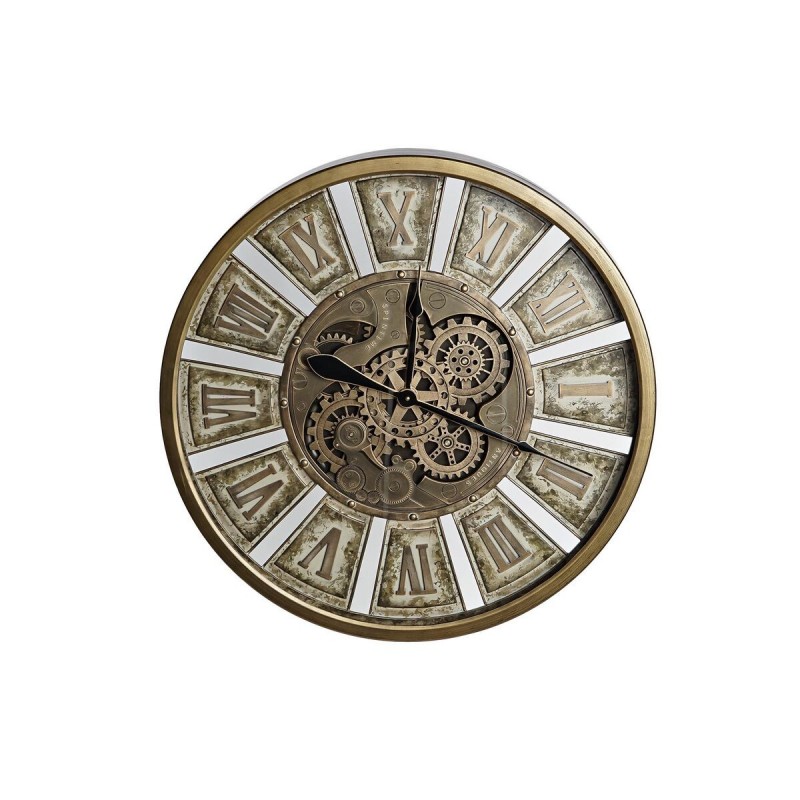 Horloge Murale DKD Home Decor Engrenage Doré Fer (72 x 8,5 x 72 cm) - Article pour la maison à prix de gros