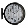 Horloge Murale DKD Home Decor Verre Noir Doré Fer Loft (1) (45 x 6 x 45 cm) - Article pour la maison à prix grossiste