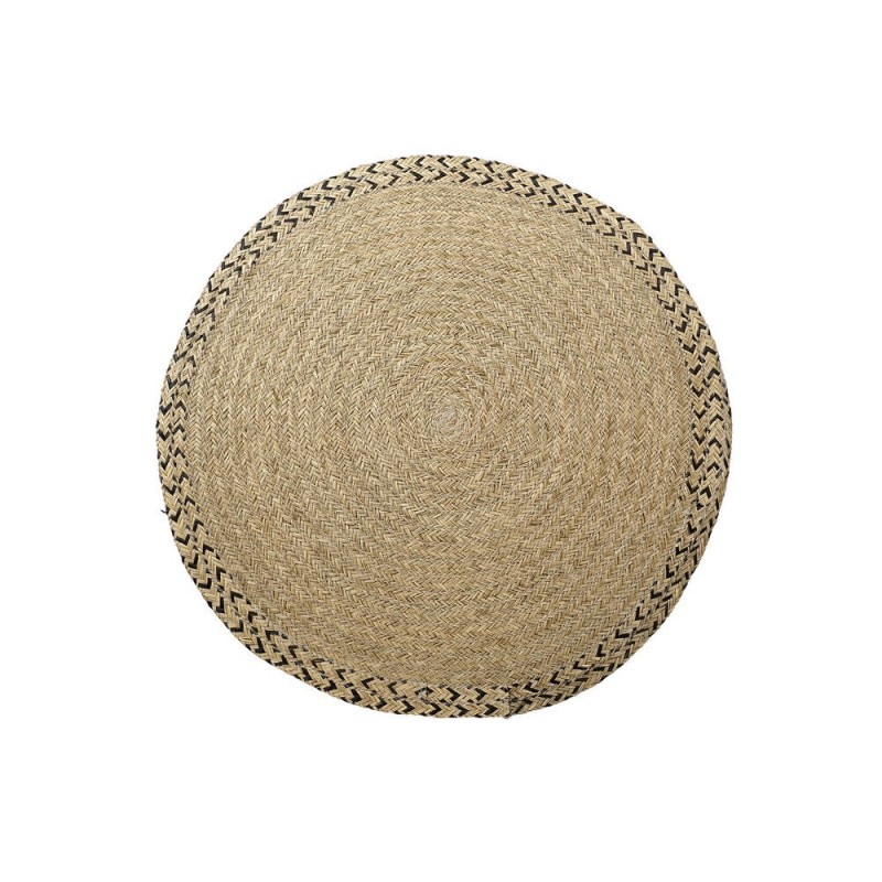Tapis DKD Home Decor Naturel Bicolore Tropical (140 x 0,5 x 140 cm) à prix de gros - tapis à prix grossiste
