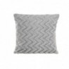 Coussin DKD Home Decor Polyester Zigzag Aluminium Bicolore (45 x 10 x 45 cm) - Article pour la maison à prix de gros