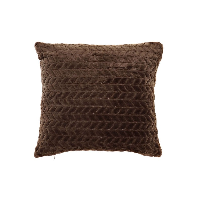 Cushion DKD Home Decor Brown Polyester Aluminium (45 x 10 x 45 cm) - Article for the home at wholesale prices