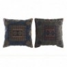 Coussin DKD Home Decor Bleu Orange Polyester Coton Aluminium Arabe Géométrique (50 x 10 x 50 cm) (2 Unités) - Article pour la maison à prix de gros Coussin DKD Home Decor Bleu Orange Polyester Coton Aluminium Arabe Géométrique (50 x 10 x 50 cm) (2 Unités) - Article pour la maison à prix de gros
