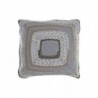 Cushion DKD Home Decor Natural Grey Polyester Cotton Aluminium Jute (40 x 10 x 40 cm) - Article for the home at wholesale prices