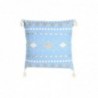 Coussin DKD Home Decor Bleu Polyester Coton Blanc (60 x 20 x 60 cm) - Article pour la maison à prix de gros Coussin DKD Home Decor Bleu Polyester Coton Blanc (60 x 20 x 60 cm) - Article pour la maison à prix de gros