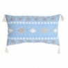 Coussin DKD Home Decor Bleu Polyester Coton Blanc (60 x 15 x 35 cm) - Article pour la maison à prix de gros Coussin DKD Home Decor Bleu Polyester Coton Blanc (60 x 15 x 35 cm) - Article pour la maison à prix de gros