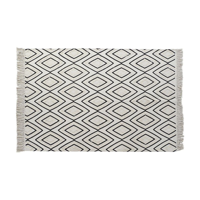Tapis DKD Home Decor Noir Blanc (120 x 190 x 0,7 cm) à prix de gros - Article pour la maison à prix grossiste