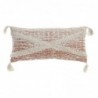 Coussin DKD Home Decor Beige Orange Polyester Coton Aluminium Frange (60 x 10 x 30 cm) - Article pour la maison à prix grossiste
