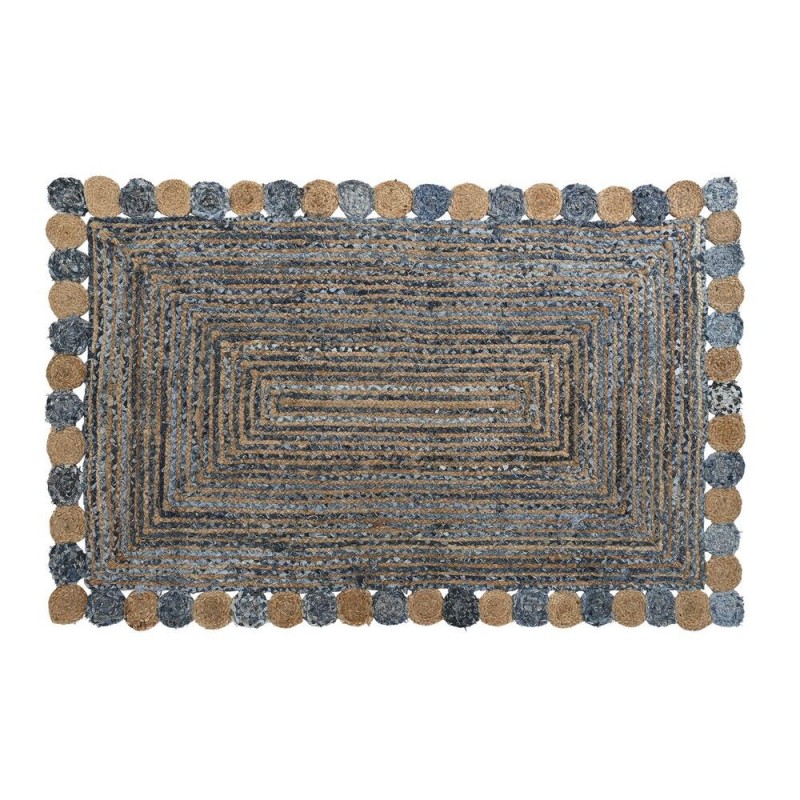 Carpet DKD Home Decor Blue Multicolor Indian (160 x 230 x 1 cm) - Article for the home at wholesale prices