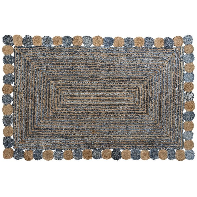 Carpet DKD Home Decor Blue Multicolor Indian (200 x 290 x 1 cm) - Article for the home at wholesale prices