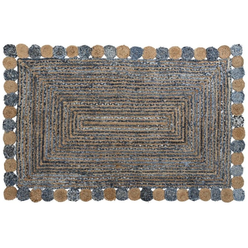 Tapis DKD Home Decor Bleu Multicouleur Indien (200 x 290 x 1 cm) à prix de gros - Article pour la maison à prix grossiste