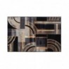 Tapis DKD Home Decor Noir Doré Moderne Géométrique (120 x 180 x 0,4 cm) - Article pour la maison à prix de gros