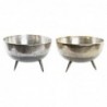 Centre de Table DKD Home Decor Argenté Doré Aluminium Moderne (31 x 31 x 19,5 cm) (2 Unités) - Article pour la maison à prix grossiste Centre de Table DKD Home Decor Argenté Doré Aluminium Moderne (31 x 31 x 19,5 cm) (2 Unités) - Article pour la maison à prix grossiste