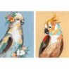 Toile DKD Home Decor Oiseau Perroquet Moderne (50 x 2,7 x 70 cm) (2 Unités) - Article pour la maison à prix grossiste