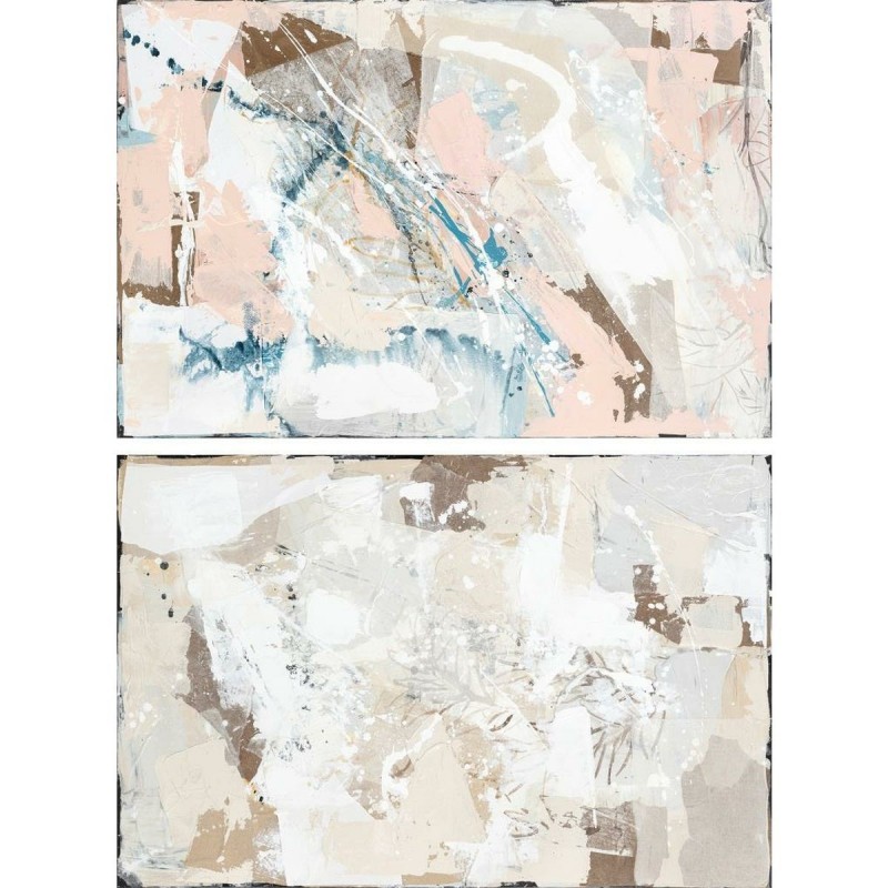 Toile DKD Home Decor Abstrait (150 x 3,8 x 100 cm) (2 Unités) - Article pour la maison à prix grossiste