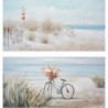 Frame DKD Home Decor Mediterranean Beach (140 x 3.5 x 70 cm) (2 Units) - Article for the home at wholesale prices