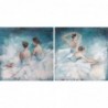 Cadre DKD Home Decor Ballerine (100 x 3,5 x 100 cm) (2 Unités) - Article pour la maison à prix de gros