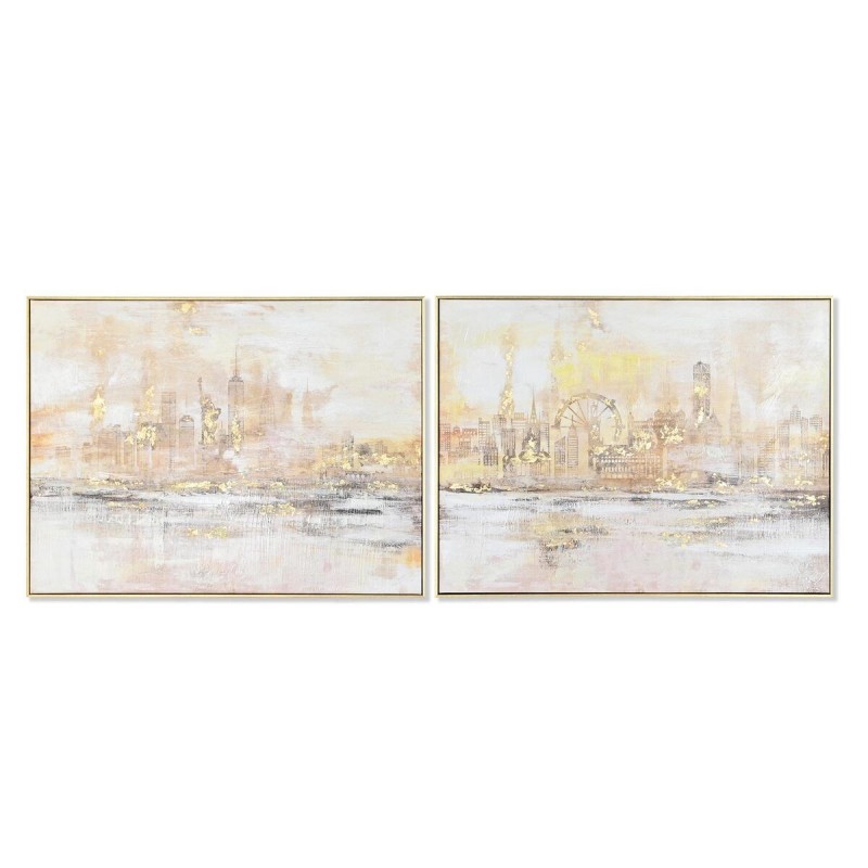Cadre DKD Home Decor New York (80 x 3,5 x 60 cm) (2 Unités) - Article pour la maison à prix grossiste