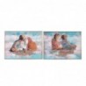 Toile DKD Home Decor Enfants Shabby Chic (80 x 3,5 x 60 cm) (2 Unités) - Article pour la maison à prix de gros Toile DKD Home Decor Enfants Shabby Chic (80 x 3,5 x 60 cm) (2 Unités) - Article pour la maison à prix de gros