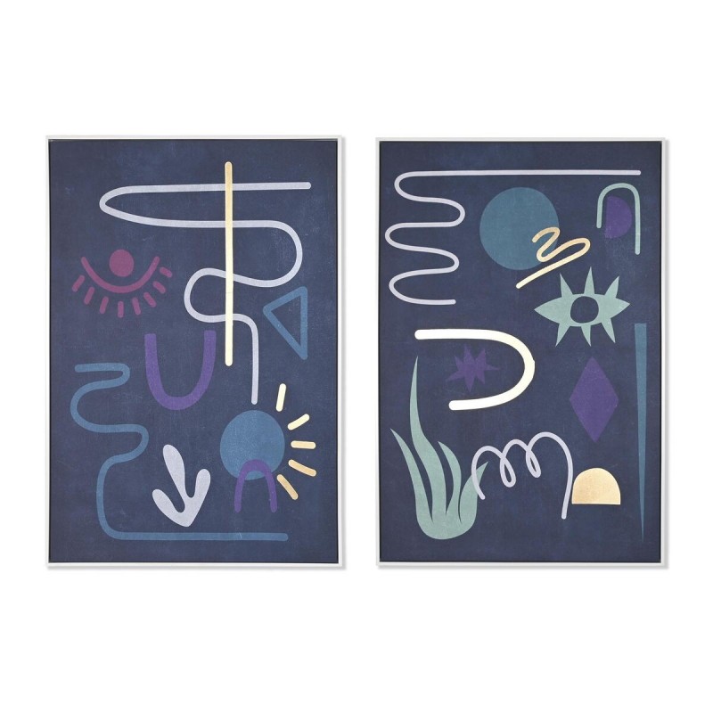Cadre DKD Home Decor Abstrait (83 x 4,5 x 123 cm) (2 Unités) à prix de gros - Article pour la maison à prix grossiste