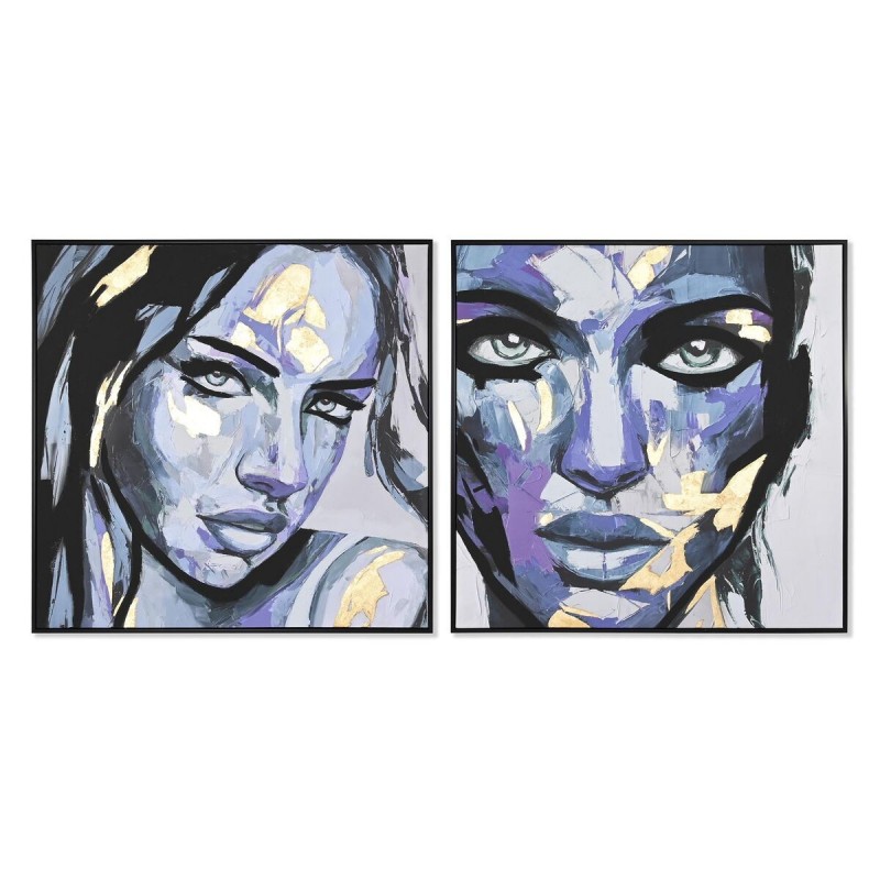 Cadre DKD Home Decor Femme Moderne (103 x 4,5 x 103 cm) (2 Unités) à prix grossiste - Article pour la maison à prix de gros