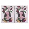 DKD Home Decor Frame Flowers (103 x 4.5 x 143 cm) (2 Units) - Article for the home at wholesale prices
