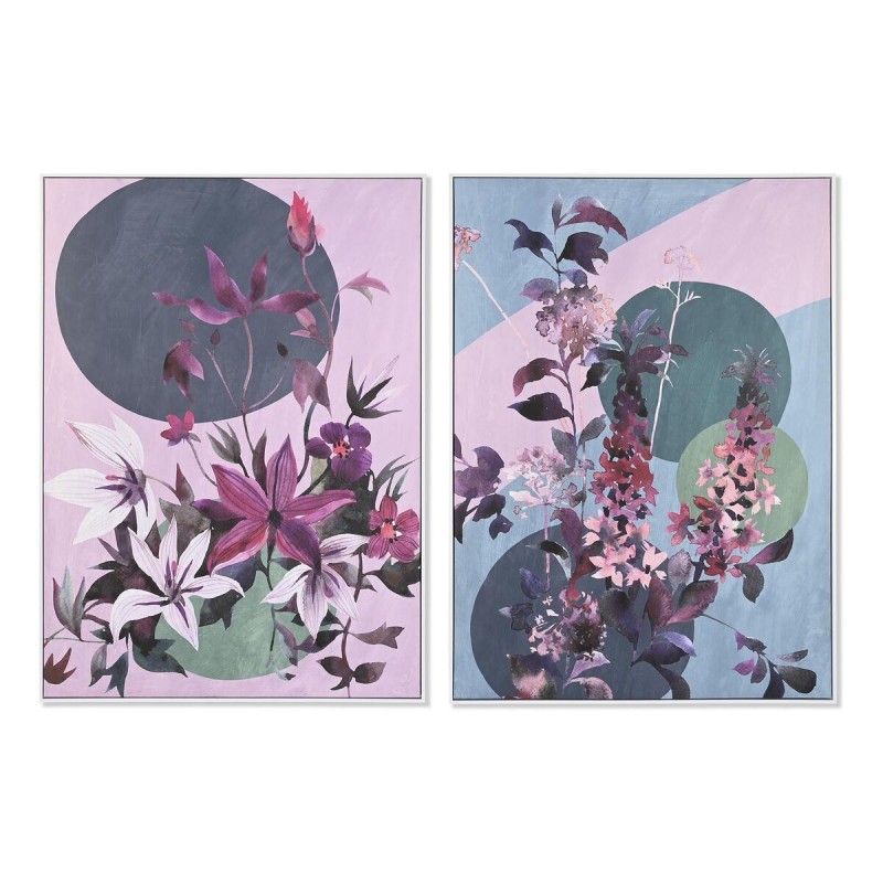 Frame DKD Home Decor Modern Flowers (102,5 x 4,3 x 142,6 cm) (2 Units) - Article for the home at wholesale prices