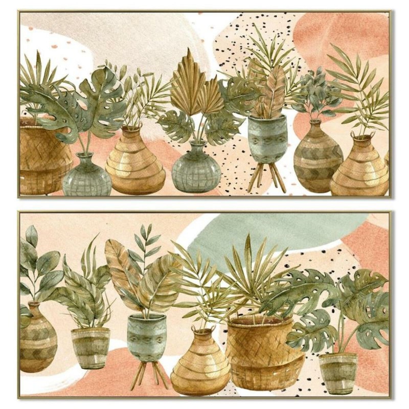 Cadre DKD Home Decor Pot (103 x 3,5 x 53 cm) (2 Unités) - Article pour la maison à prix de gros