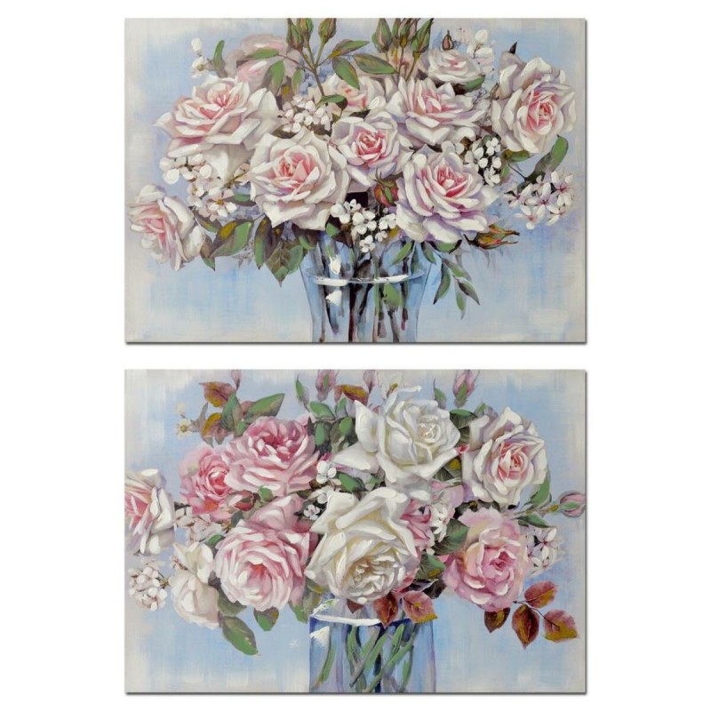 Cadre DKD Home Decor Vase Shabby Chic (2 Unités) (100 x 3 x 70 cm) à prix grossiste - Article pour la maison à prix de gros