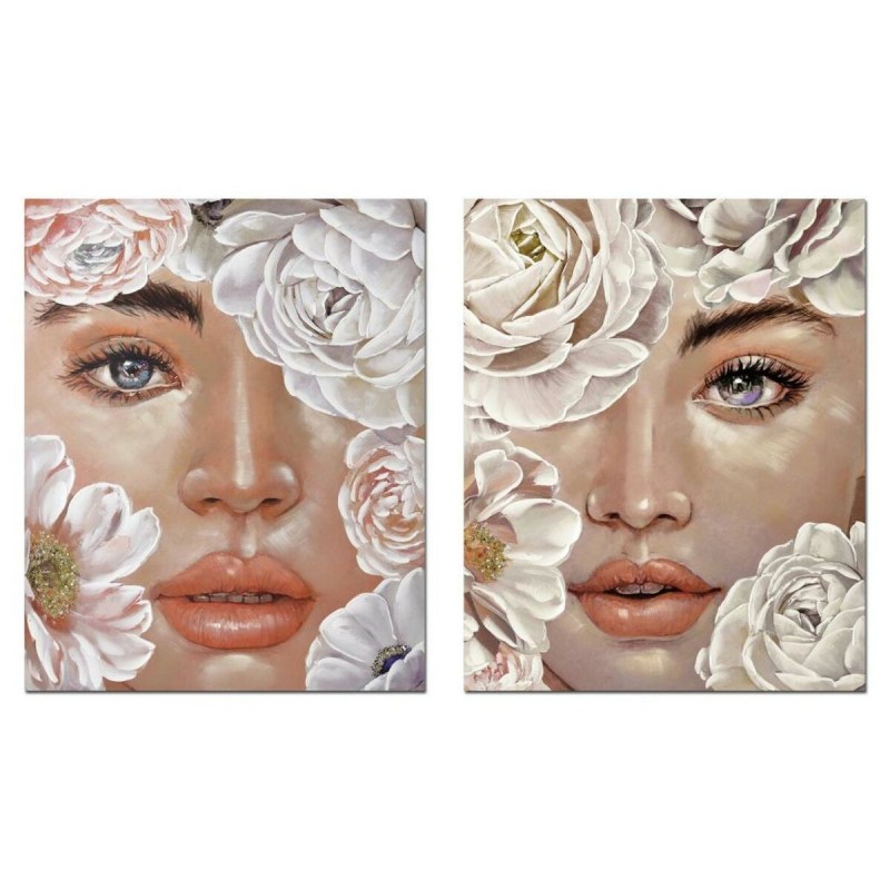 Frame DKD Home Decor Flowers (80 x 3 x 100 cm) (2 Units) - Article for the home at wholesale prices
