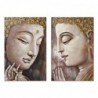 Cadre DKD Home Decor Buda Oriental (80 x 3 x 120 cm) (2 Unités) - Article pour la maison à prix de gros