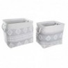Set de basket DKD Home Decor Gris Coton (45 x 35 x 40 cm) (2 Pièces) - Article pour la maison à prix grossiste Set de basket DKD Home Decor Gris Coton (45 x 35 x 40 cm) (2 Pièces) - Article pour la maison à prix grossiste