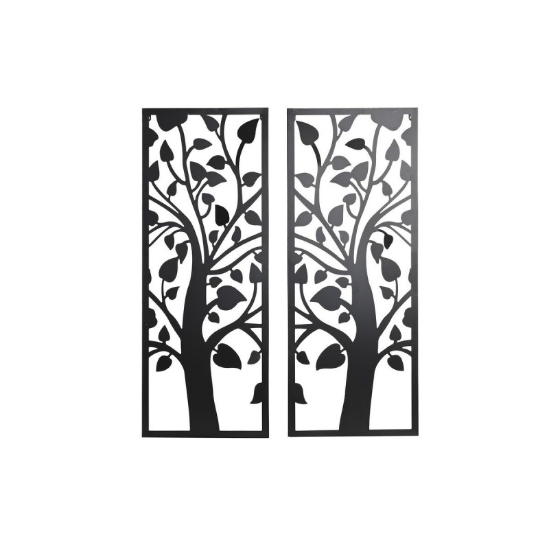 Wall Decoration DKD Home Decor (2 Pieces) Tree Metal Shabby Chic (35 x 1.3 x 91 cm) - Article for the home at wholesale prices