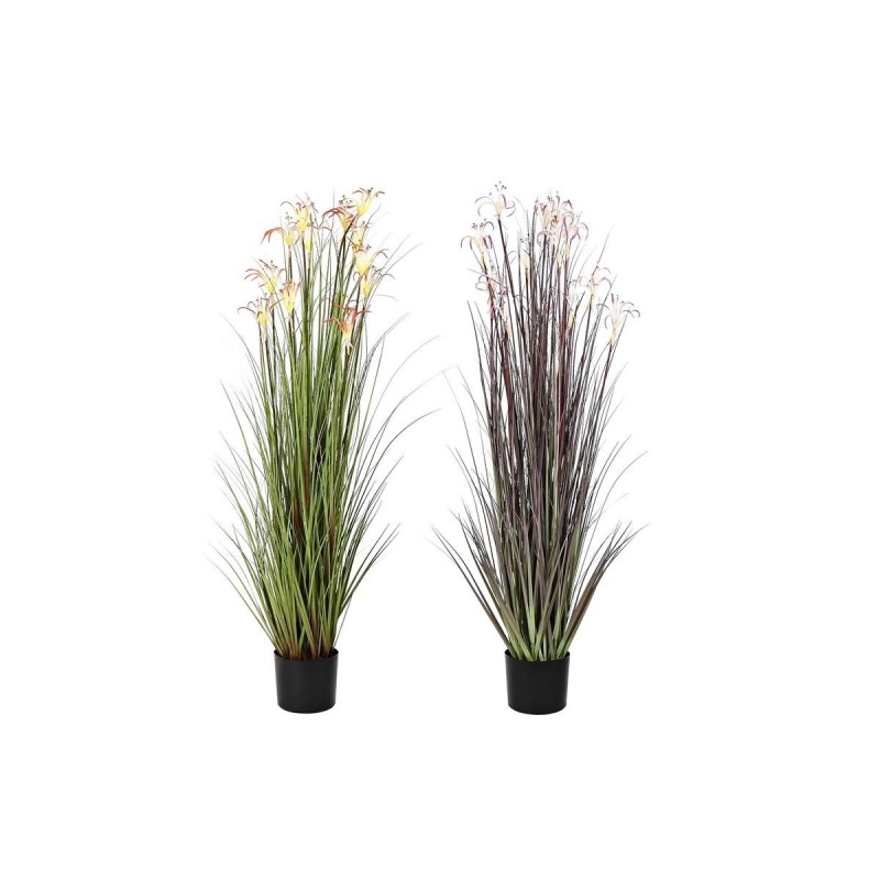 Plante décorative DKD Home Decor Métal Orange Bordeaux PVC Lys (45 x 45 x 140 cm) (2 Unités) - Article pour la maison à prix grossiste