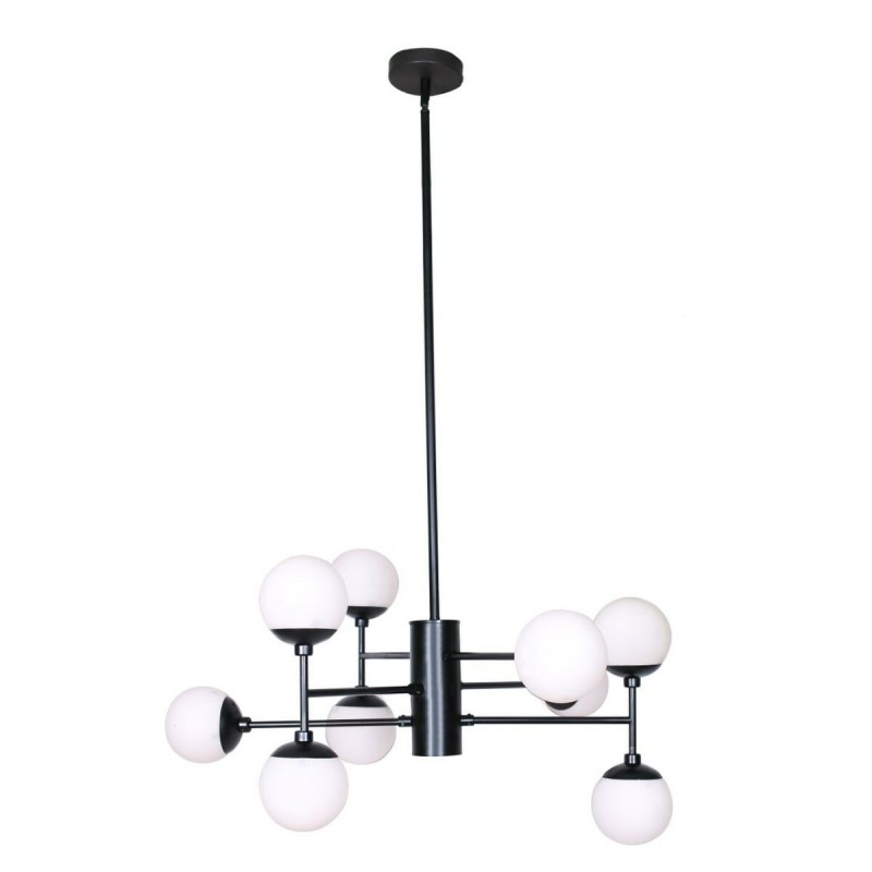 Hanging lamp DKD Home Decor Glass Black (76.2 x 76.2 x 40.64 cm) - Article for the home at wholesale prices