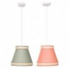 Suspension DKD Home Decor Naturel Orange Polyester Vert Rotin (28 x 28 x 28 cm) (2 Unités) - Article pour la maison à prix grossiste