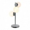 Desk lamp DKD Home Decor Glass Silver Metal White Modern (23 x 23 x 49 cm) - Article for the home at wholesale prices