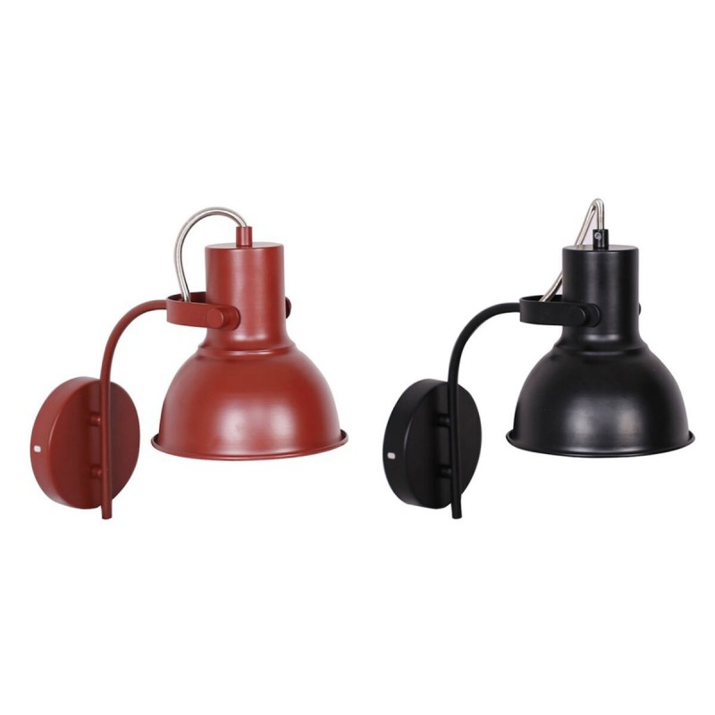 Wall lamp DKD Home Decor Red Black Metal (15 x 20 x 28 cm) (2 Units) - Article for the home at wholesale prices
