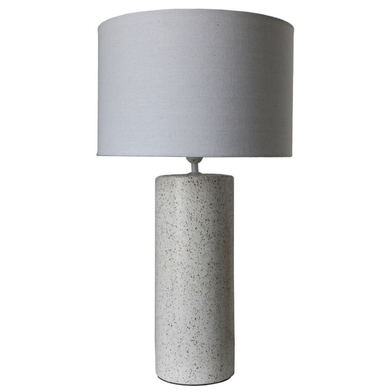 Desk lamp DKD Home Decor 25 Watts Linen White Multicolor 220 V 50 W Dolomite (28 x 28 x 50 cm) - Article for the home at wholesale prices