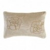 Coussin DKD Home Decor Doré Polyester Fleurs (50 x 10 x 30 cm) - Article pour la maison à prix de gros Coussin DKD Home Decor Doré Polyester Fleurs (50 x 10 x 30 cm) - Article pour la maison à prix de gros