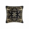 Coussin DKD Home Decor Noir Doré Polyester Arabe (45 x 10 x 45 cm) - Article pour la maison à prix grossiste